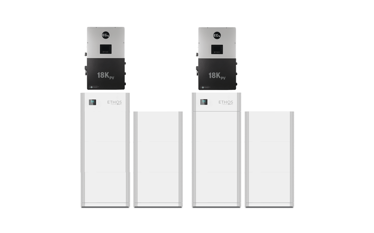 BigBattery Grid-Tied Outdoor_Residential 24kW 61.4kWh ETHOS Energy Storage System (ESS) SKU K0961